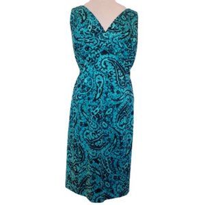 Jones New York Stretch Cotton Print Dress- Sz. 14